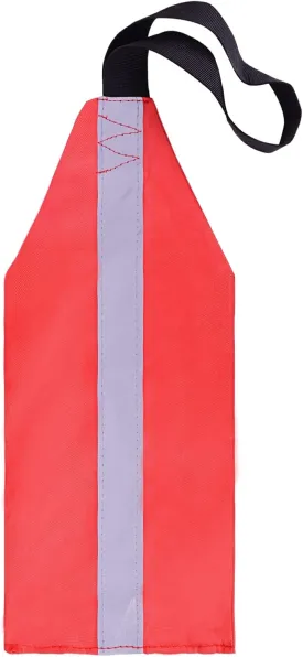 1 PCS Kayak Safety Flag High Visibility Trailer Warning Flags Reflective Travel Red Tow Flag Kayak Accessories for Truck Long Load Canoe Sup Towing