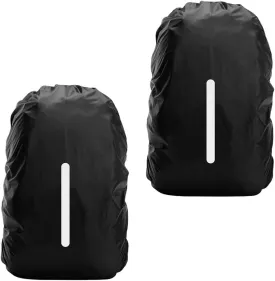 2 Pack Waterproof Rain Cover Backpack Rain Cover Waterproof Rucksack Cover with Reflective for Hiking Camping Traveling Cycling Anti-dust,Anti-Theft,Outdoor Activities(M (30-40L)
