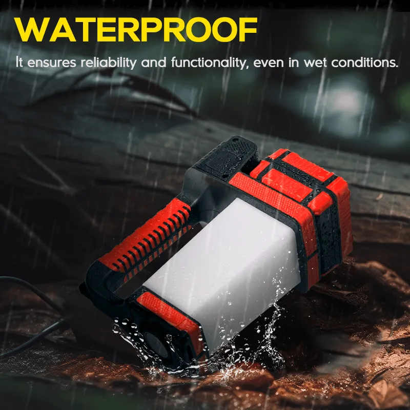 2000 Lumens 270° Rotatable Handheld Rechargeable Spotlight