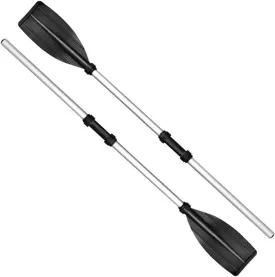 2pcs Kayak Paddles, Aluminum Oars for Canoe Kayak Rowing Boats, Detachable and Adjusted Layout, Rafting Paddle, Ideal for Canoes, Competitive Boats
