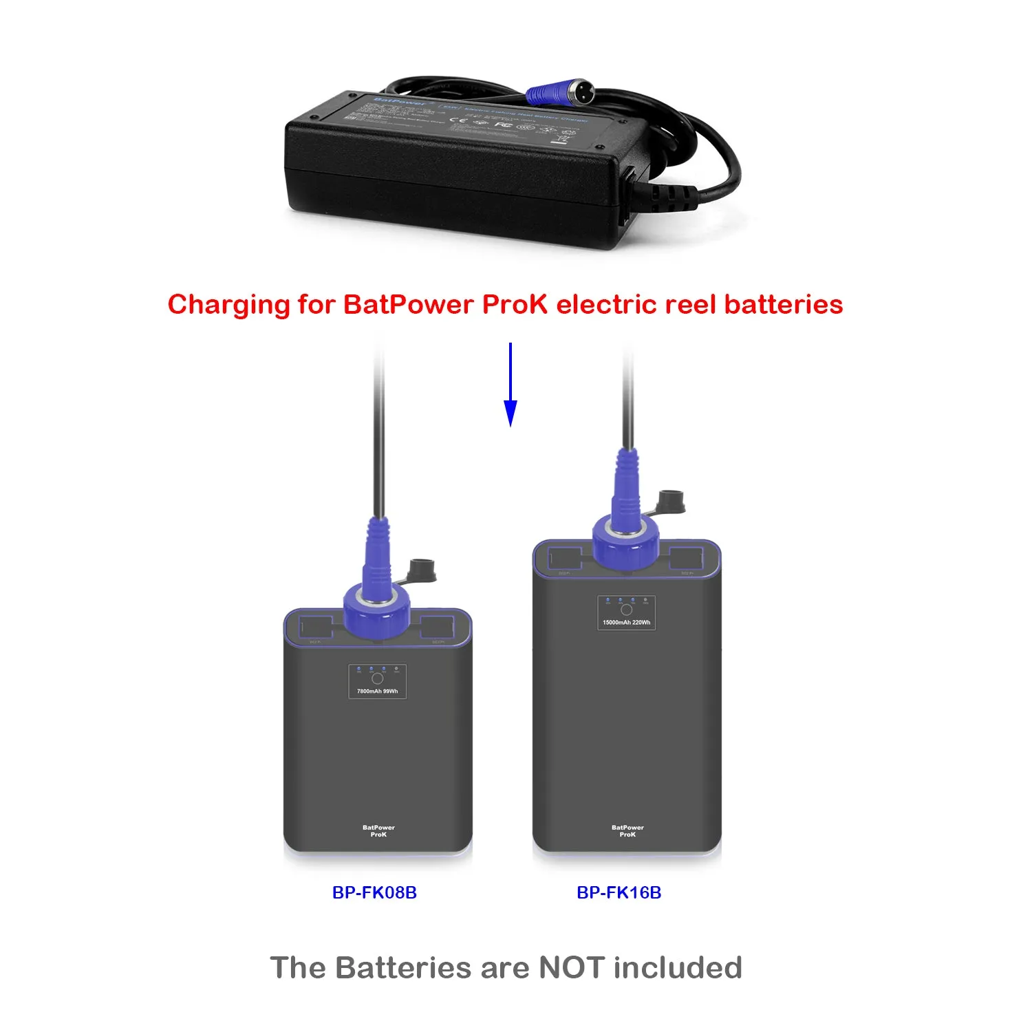 65W ProK Electric Fishing Reel Battery Charger Power Adapter for Banax Kaigen Electric Fishing Reel Battery FK08B FK16B Power Adapter