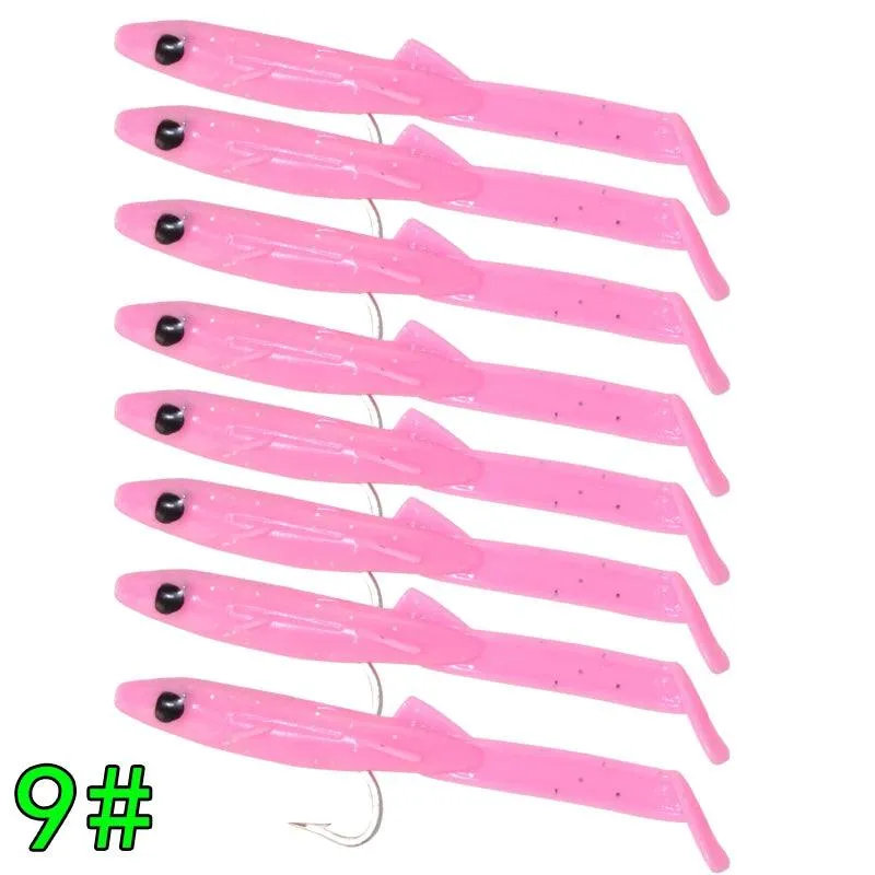 Afishlure Soft Eels (8-Pack, 65mm / 2.5in) - Similar to Raglou