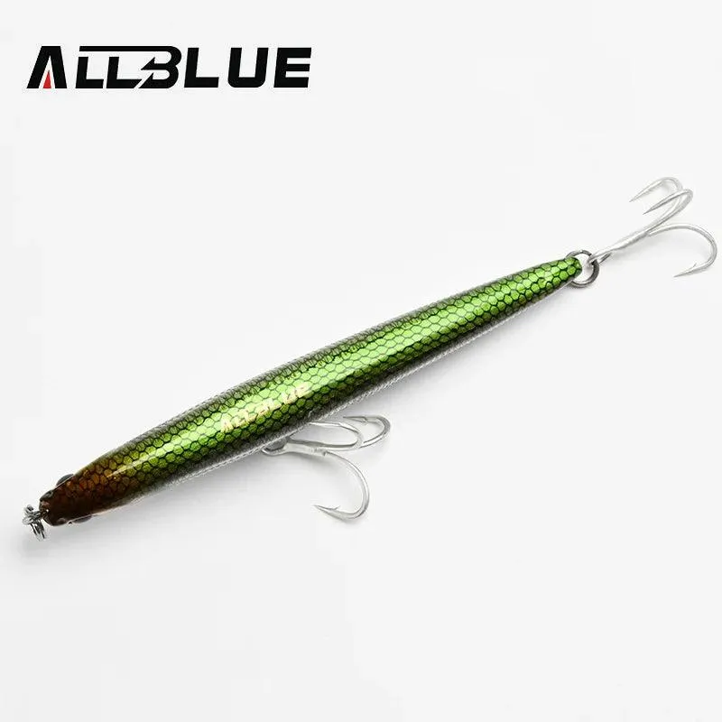 ALLBLUE SPEAR 90 Fishing Lure Stick 90mm/9g Sinking Pencil Longcast Shad 3D Eyes Tungsten Artificial Bait Bass Pike Tackle