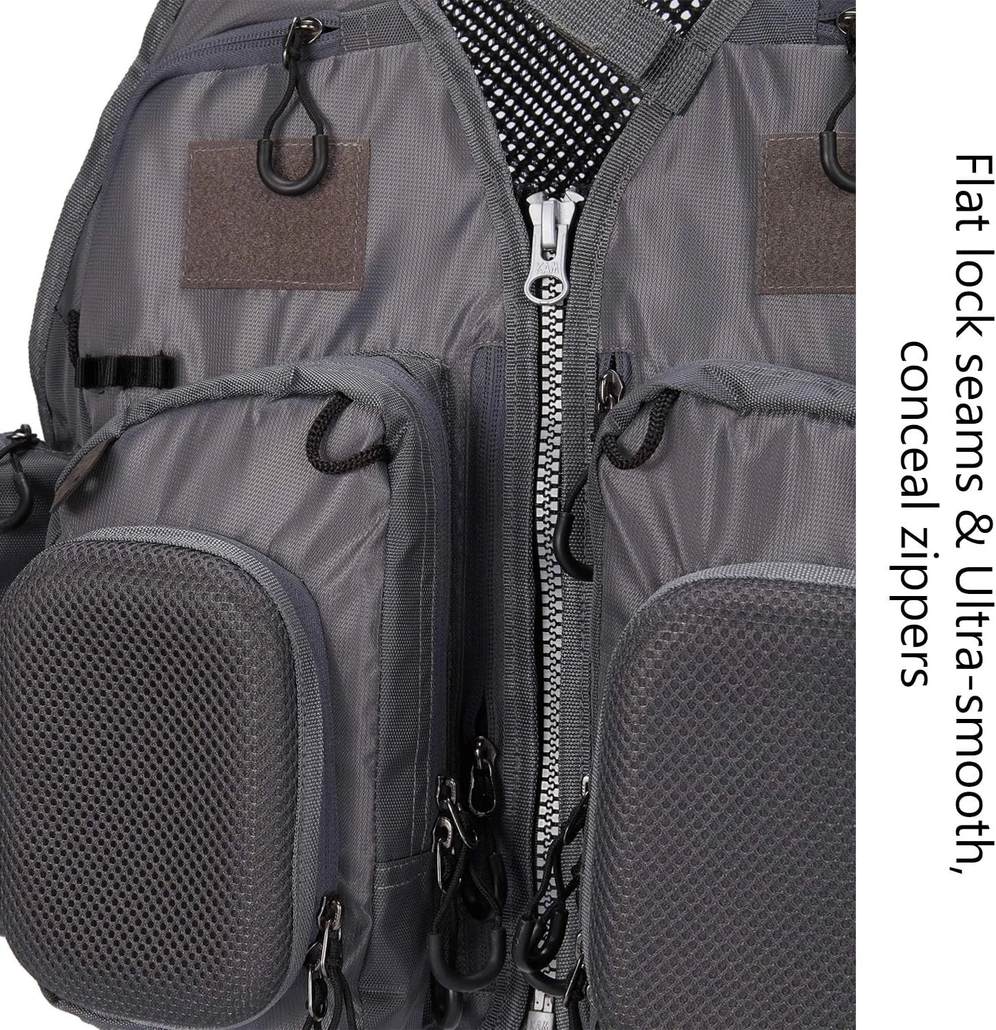 BASSDASH Fly Fishing Vest Multi Pocket Waistcoat Adjustable Size Gifts for Men Women