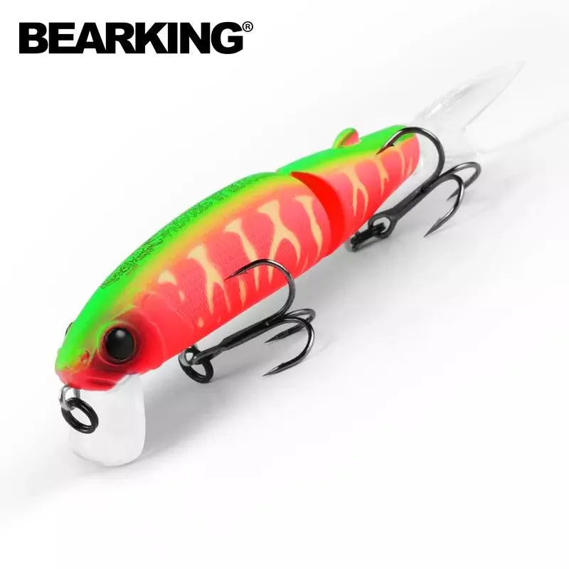 Bearking 11.3cm 13.7g  hot fishing lure minnow quality professional bait swim bait jointed bait equipped black or white hook