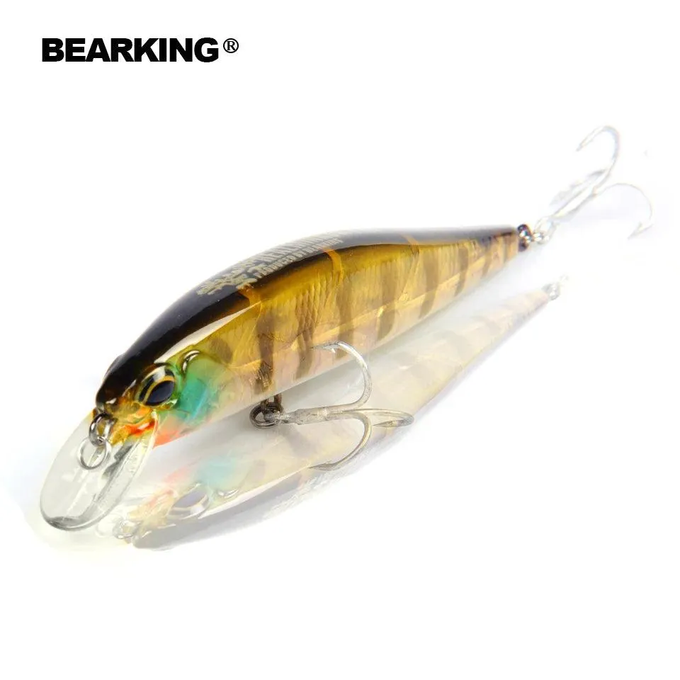 Bearking Retail fishing tackle   A  fishing lures hard bait 5color for choose 100mm 14.5g  minnow,quality professional minnow