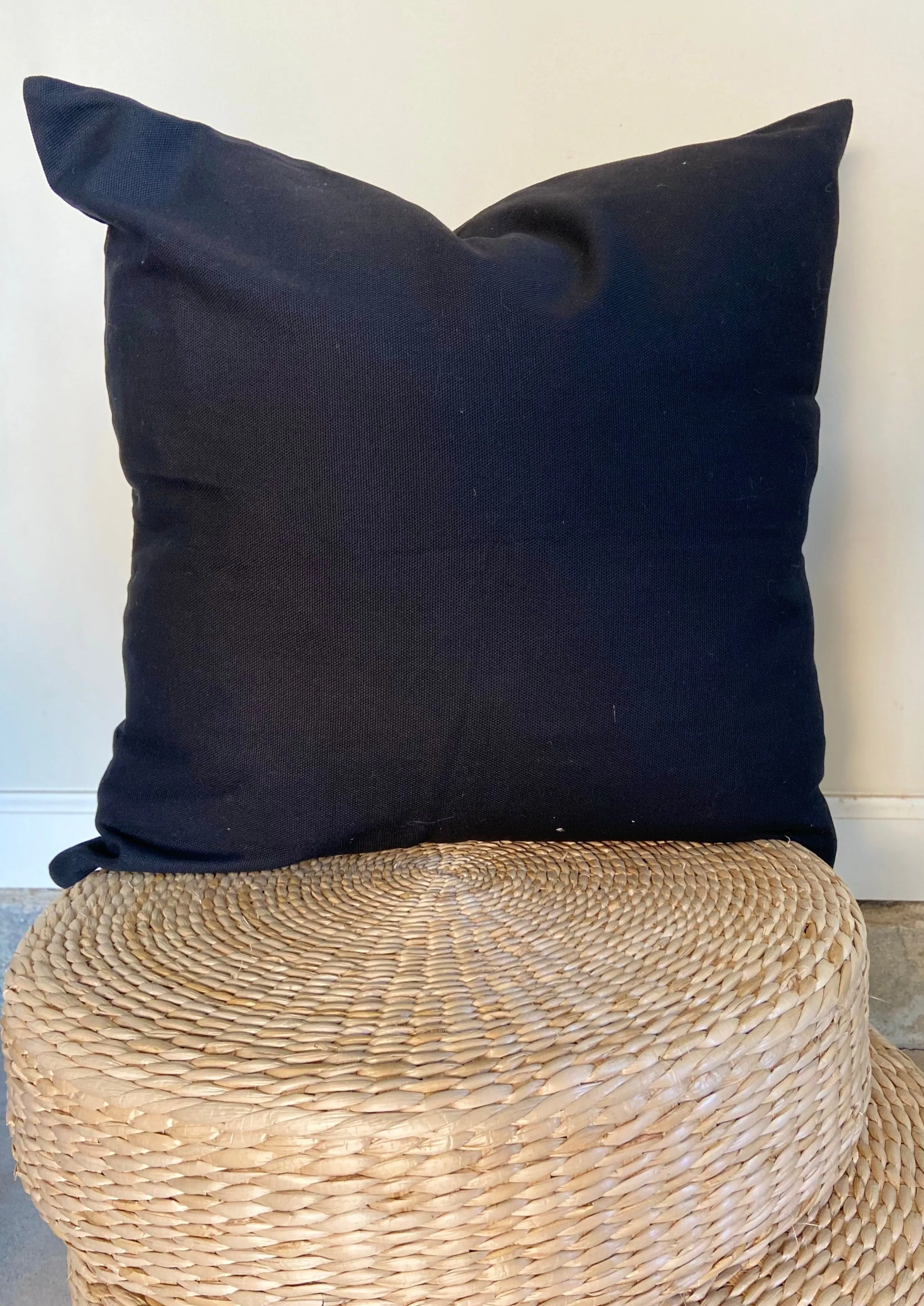 Black Woven Macrame Hammock Chair with tassels | DIANA BLACK