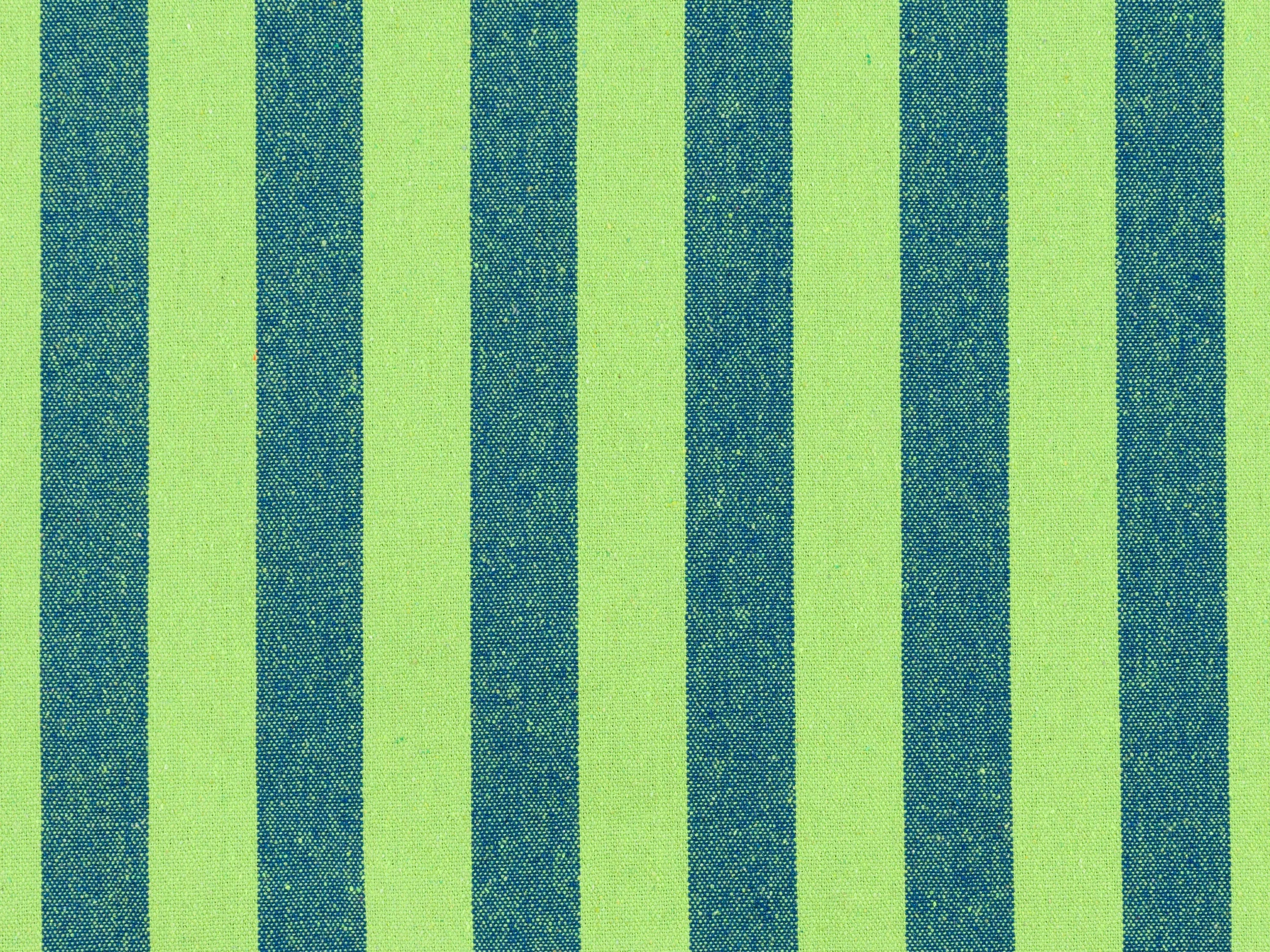 Blue and Green Hammock with Wood Stand