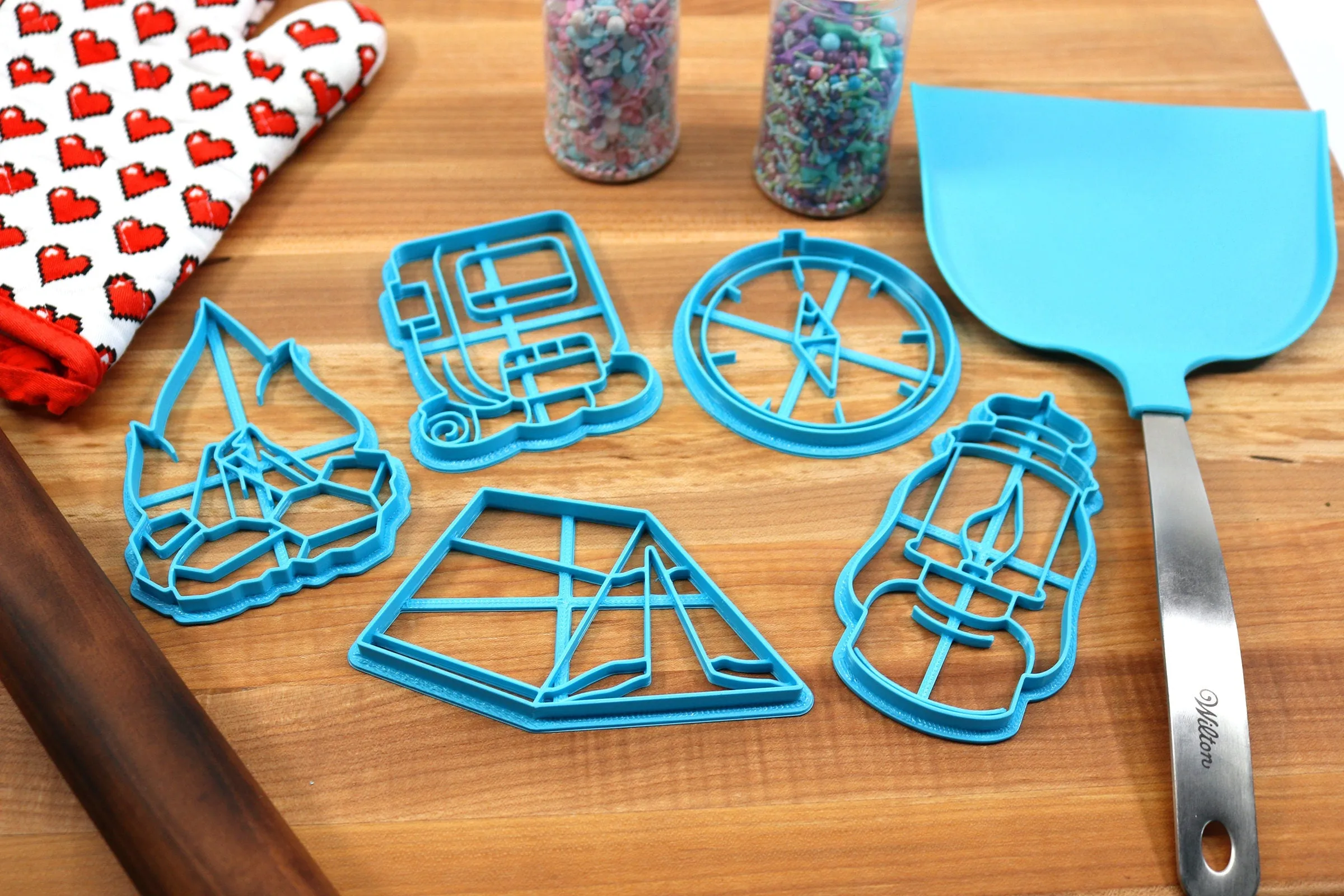 Camping Gear Cookie Cutters - Campfire, Camping Backpack, Camping Lantern, Camping Tent, Compass