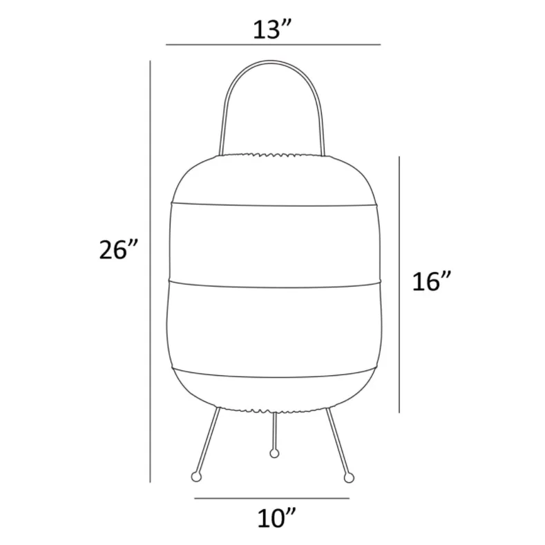 Clement LED Lantern - Black