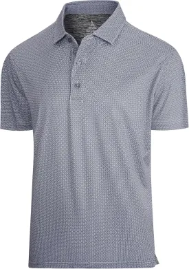 Esabel.C Mens Golf Shirts Print Moisture Wicking Short Sleeve Performance Dry Fit Stretch Active Polo Shirts for Men