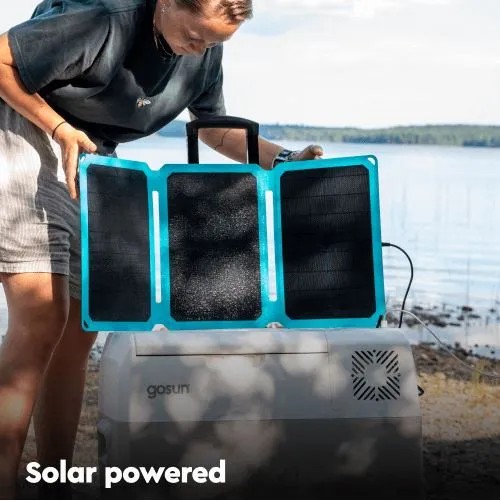 GoSun Chill Electric Cooler   30W Foldable Solar Panel Bundle