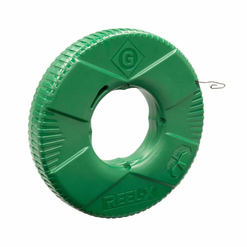 Greenlee FTXS-125BP Greenlee 125' REEL-X 1/8" Steel Fish Tape (Bulk Pack)