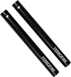 Heavy-Duty Plus Ferro Rods Huge Long 1/2 Inch x 5 Inch XL Drilled Survival Fire Starter Drilled Flint Steel Ferrocerium Rod with A Lanyard Hole (Pack of 2)