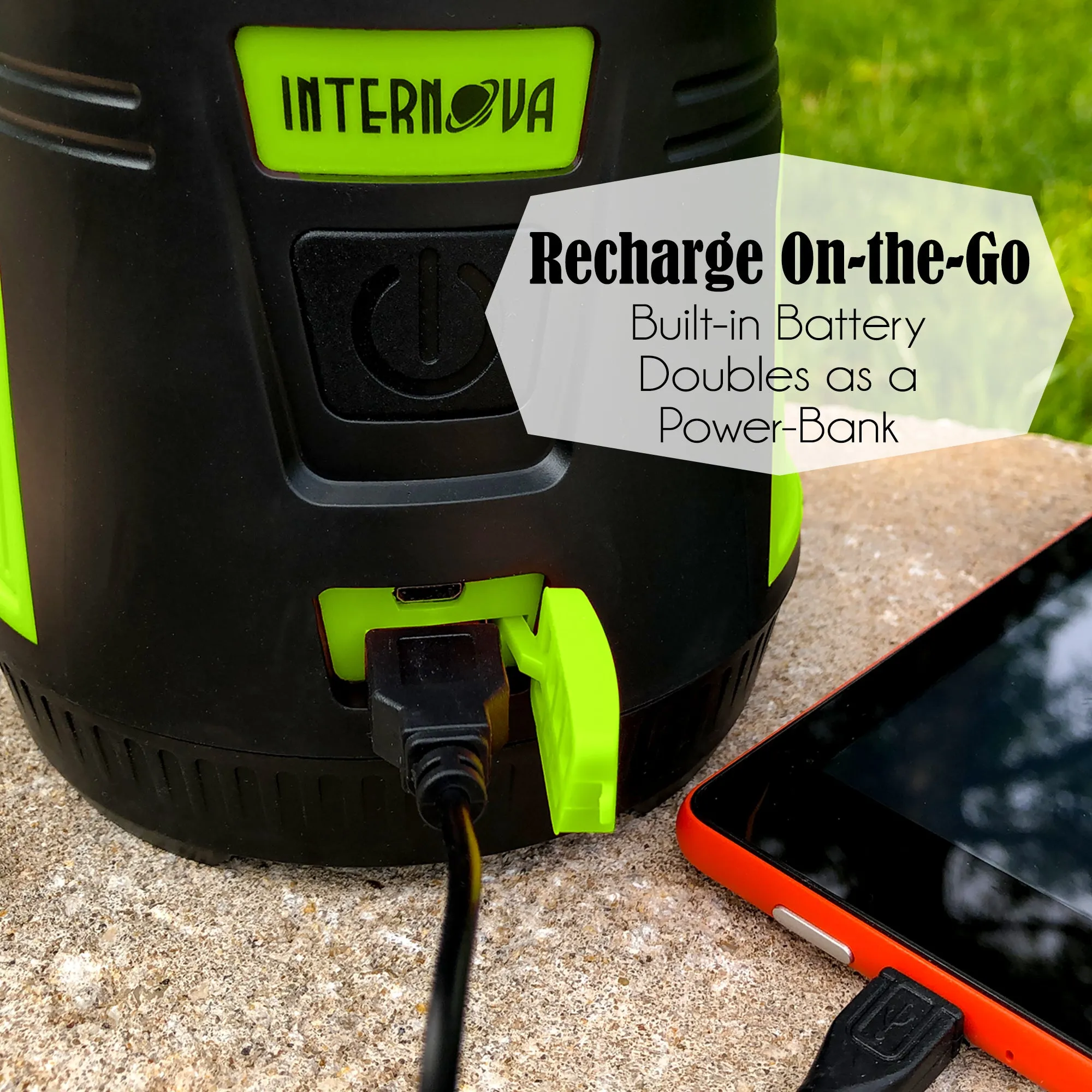 Internova Monster Rechargeable Camping Lantern and Power Bank