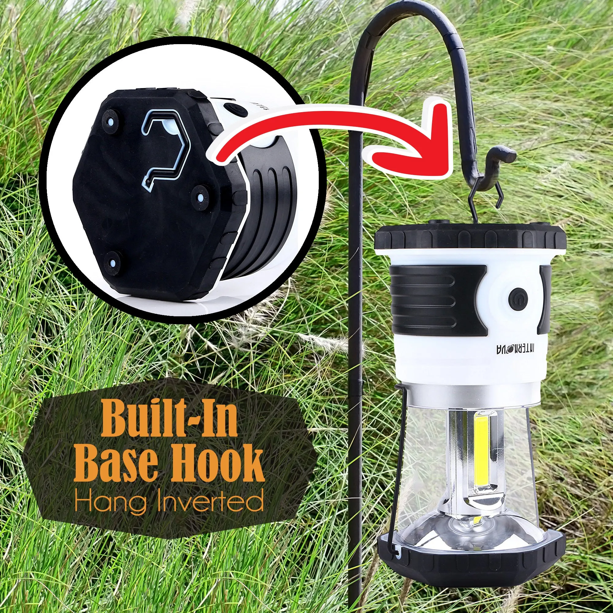 Internova Monster Tri-Strip LED Camping Lantern - Massive Brightness & Size