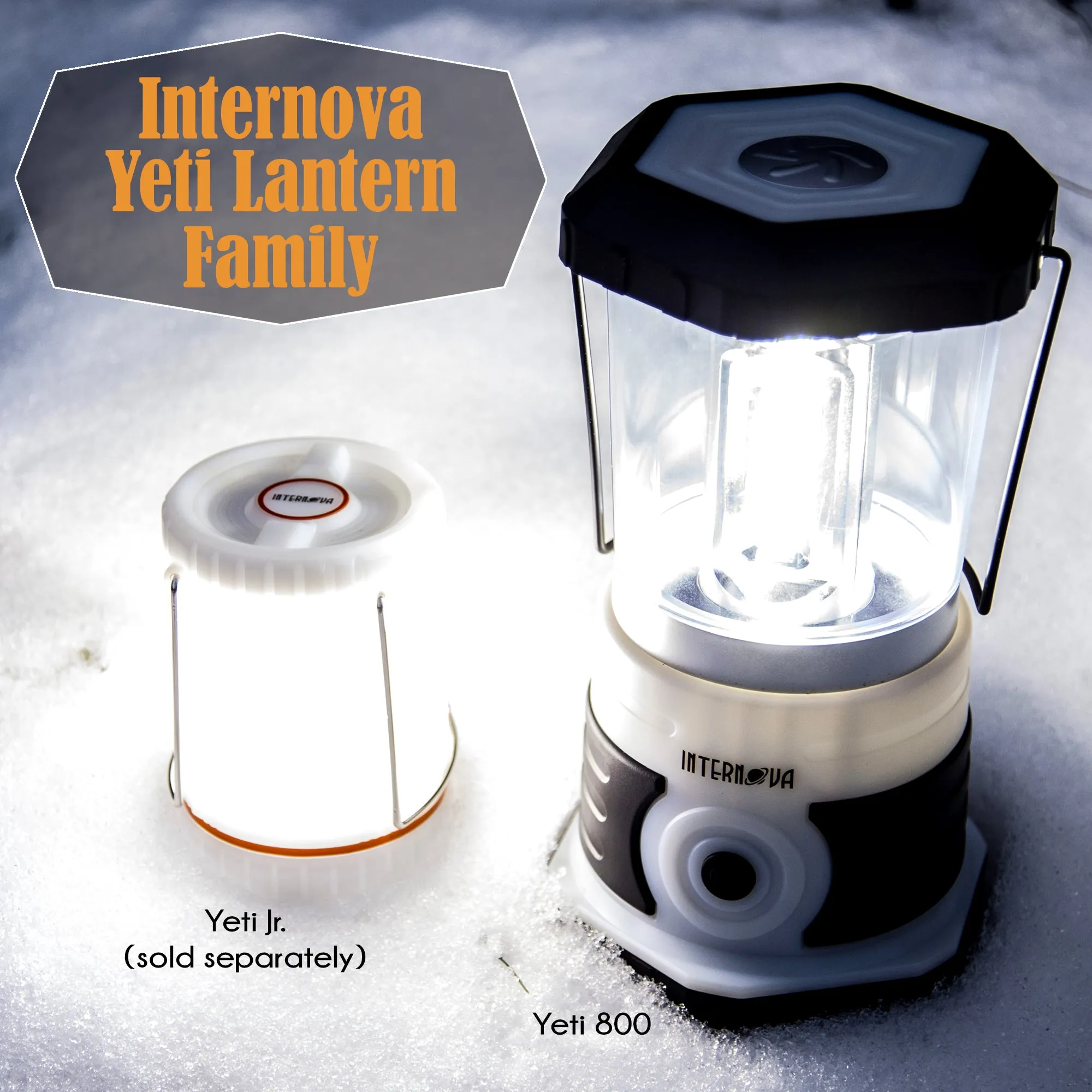 Internova Monster Tri-Strip LED Camping Lantern - Massive Brightness & Size