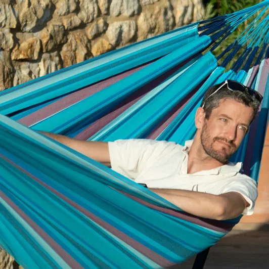 LA SIESTA Brisa Kingsize Classic Swing Hammock with Wooden Stand (W 180 cm)