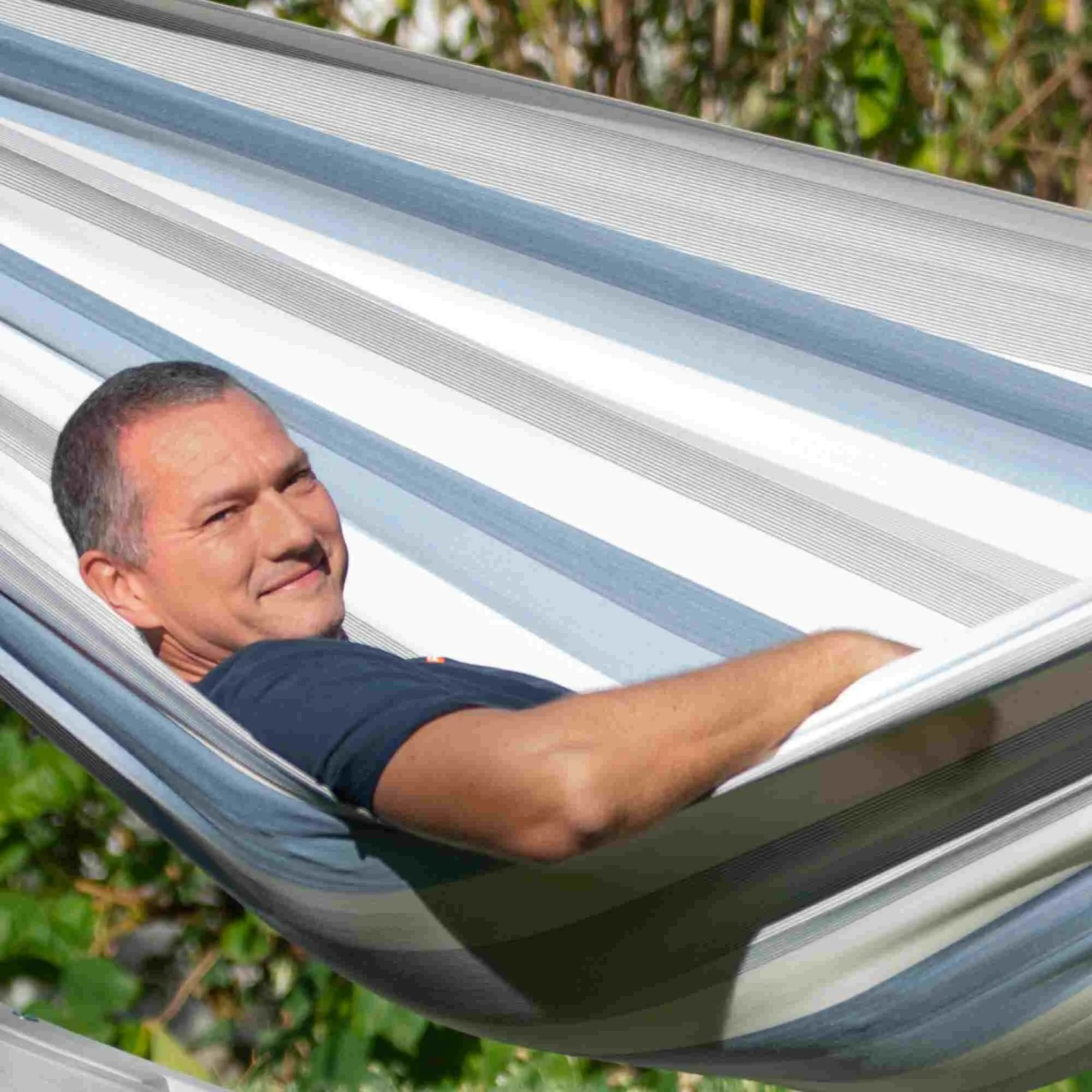 LA SIESTA Brisa Kingsize Classic Swing Hammock with Wooden Stand (W 180 cm)