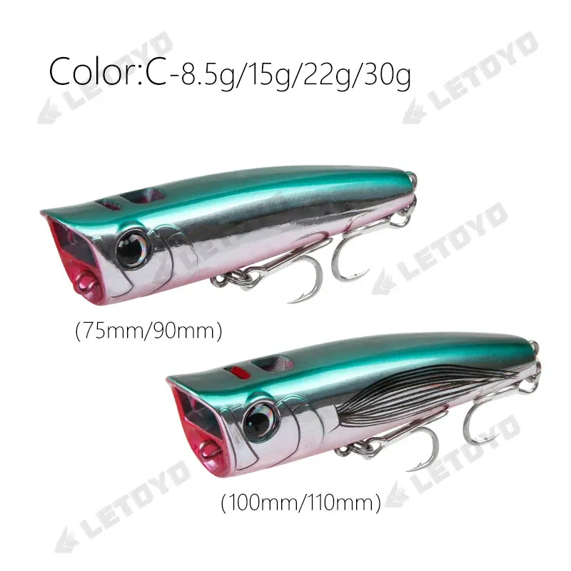 LETOYO Topwater Popper Fishing Lure - Dominate the Surface