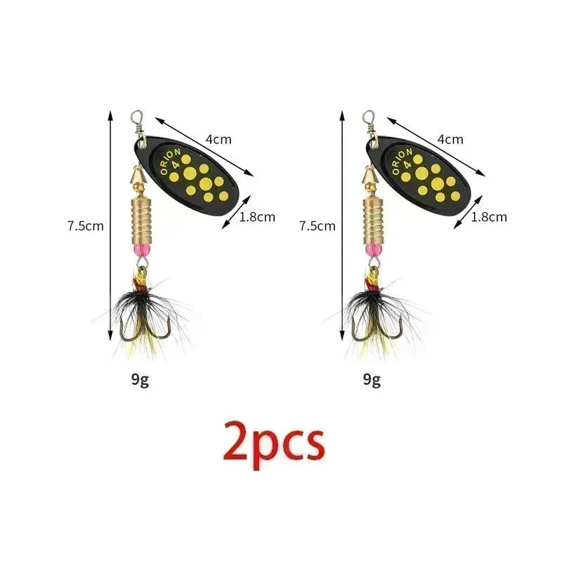 Luzhazer Rotating Spinnerbait With Feather Hooks 3.5g/4.5g/7g/9g/12g