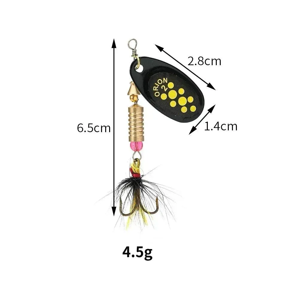 Luzhazer Rotating Spinnerbait With Feather Hooks 3.5g/4.5g/7g/9g/12g