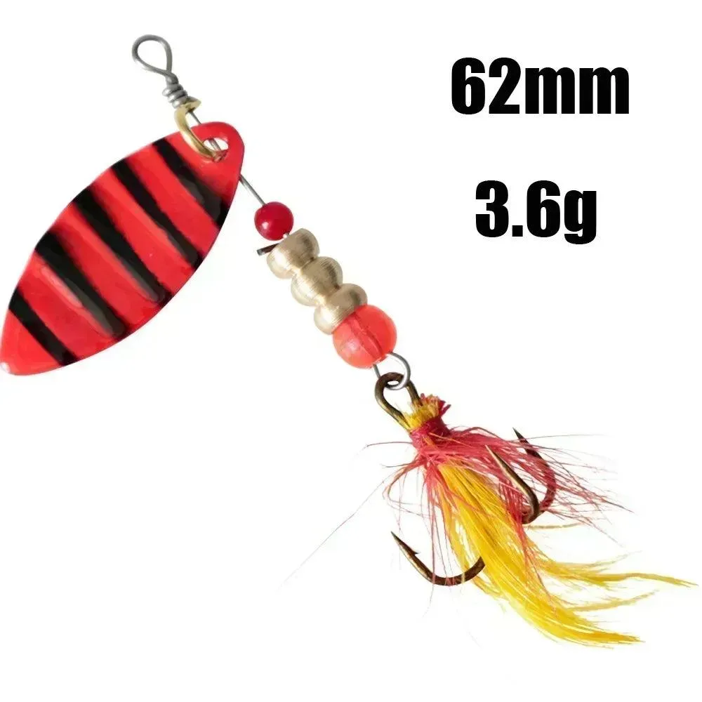 Luzhazer Rotating Spinnerbait With Feather Hooks 3.5g/4.5g/7g/9g/12g