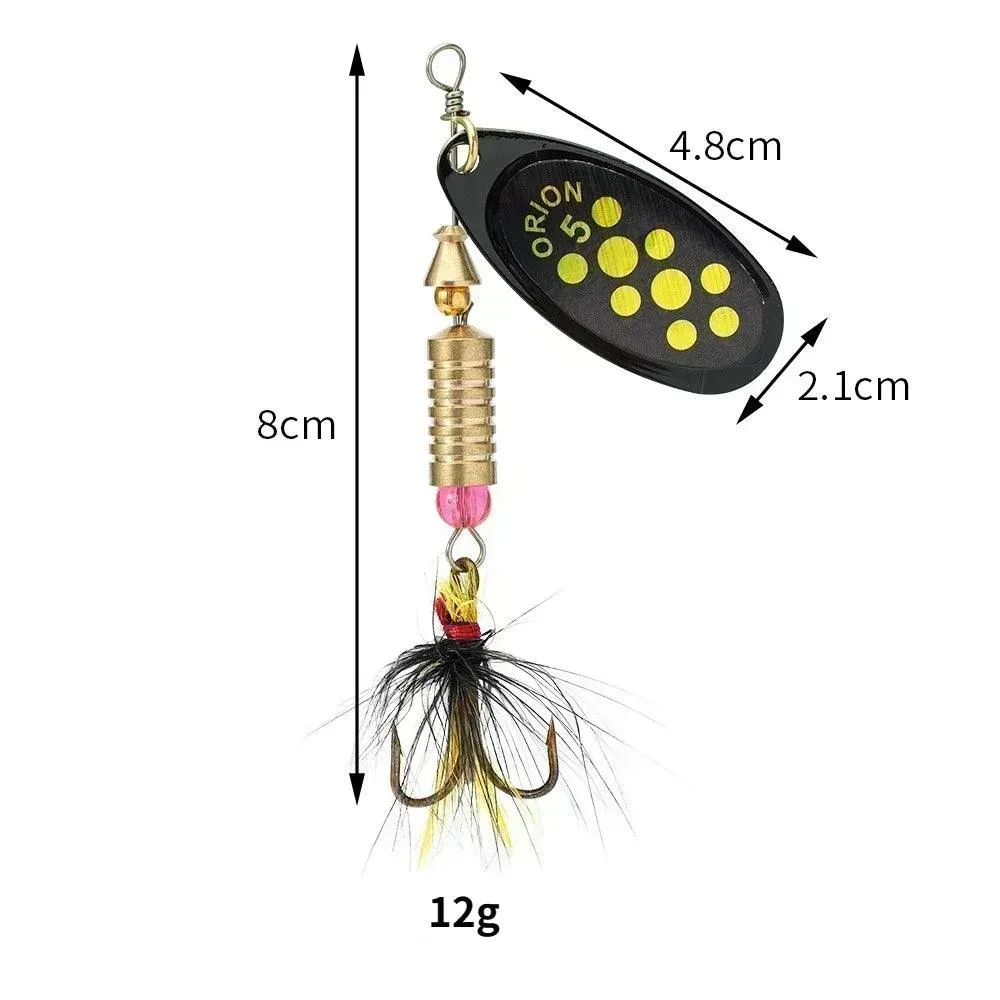 Luzhazer Rotating Spinnerbait With Feather Hooks 3.5g/4.5g/7g/9g/12g