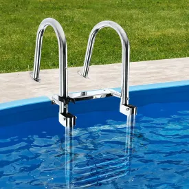 Marine Yacht Dock Ladder Swimming Pool Swim Ladder for Boats 4 Step, Removable Pontoon Dock Ladder Heavy Duty Telescoping Marine Boarding Ladder with Wide Steps, for Elderly and Kids