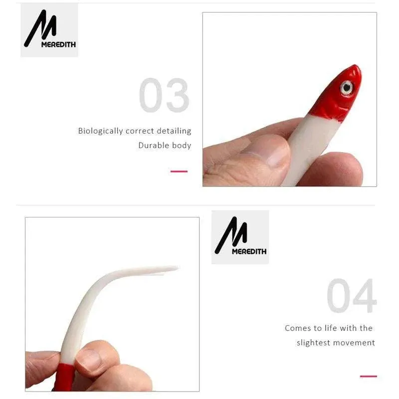 MEREDITH 5-Pack Soft Lures (3.94 inches, 0.16 oz)