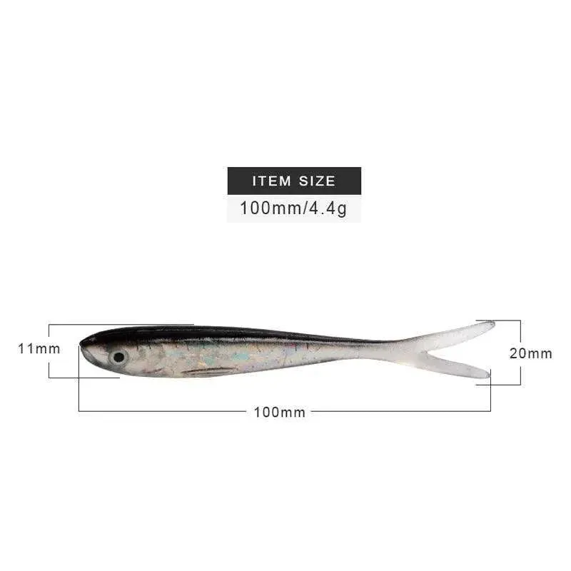 MEREDITH 5-Pack Soft Lures (3.94 inches, 0.16 oz)