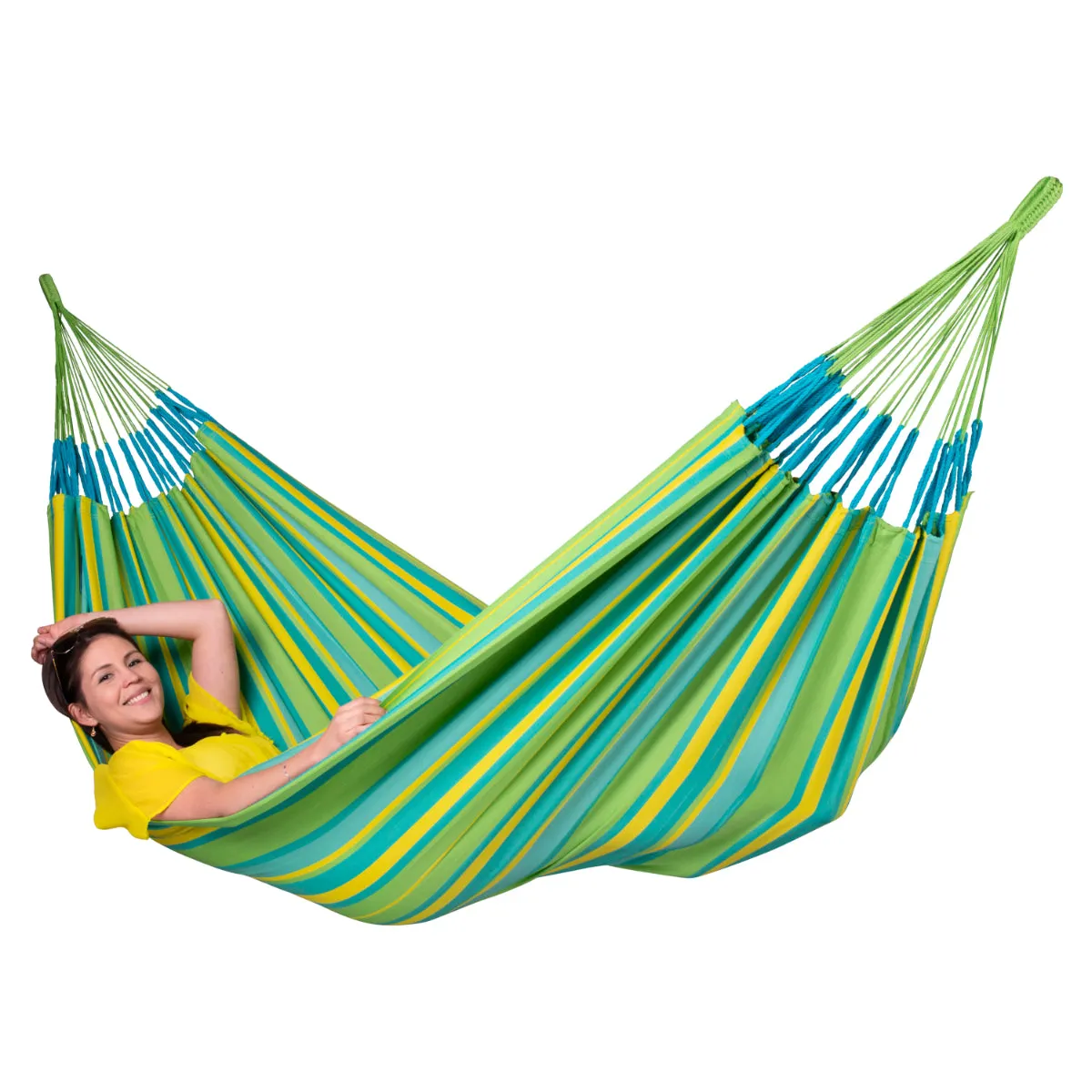 Metal Arc Hammock Stand and Colombian Family Hammock Package