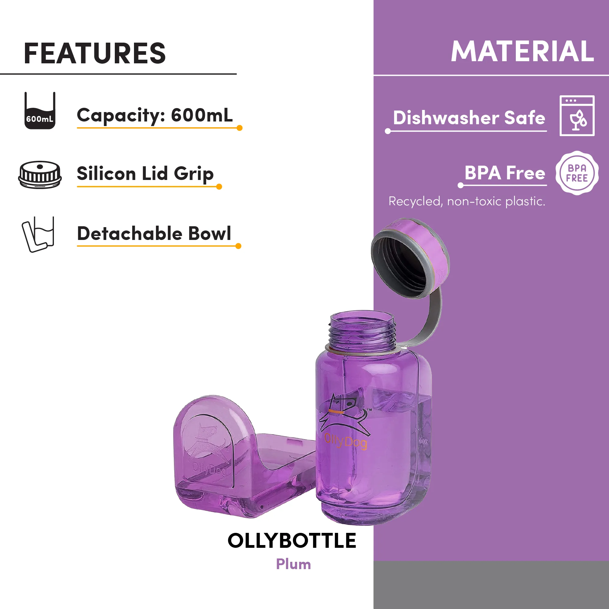 OllyBottle in Plum | Water Sharing System
