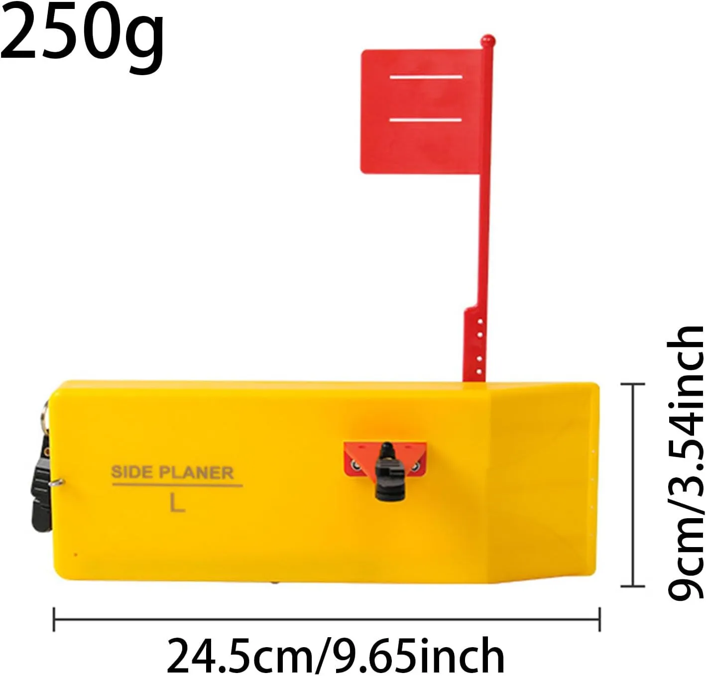 Planer Board for Fishing, Fishing Tool Fishing in Line Side Clip Medium Side Planer Board Quick Grip Snap Release for Trolling Boat Fishing Towing
