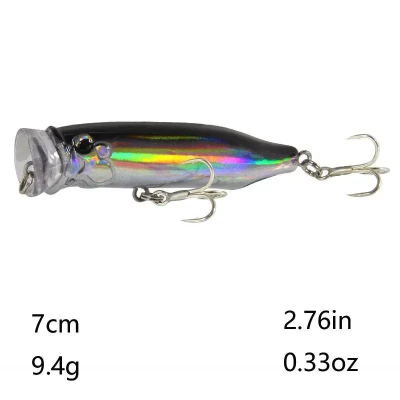 Popper Fishing Lure: Topwater Action for Freshwater and Saltwater Fish (Single Lure)