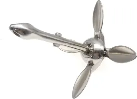 Ship Fittings 3.2KG Inflatable Boat Stainless Steel Iron Metal Anchor for Boat Kayak Dinghy Raft Fishing Boat Kayak Marine Hardware