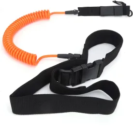 Surfboard Leash, Surfboard Waist Rope Surf Straight Surf Board Leashes Straight Surf Board Leashes Safety Board Leash for Stand Paddle Boards(orange)