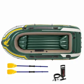 Thicken Inflatable Raft - Assault Rubber Boats,Adult Heavy Kayak Inflatable Boat,Wear-Resisting Hovercraft Dinghies for Fishing, Touring, Entertainment 250x135CM