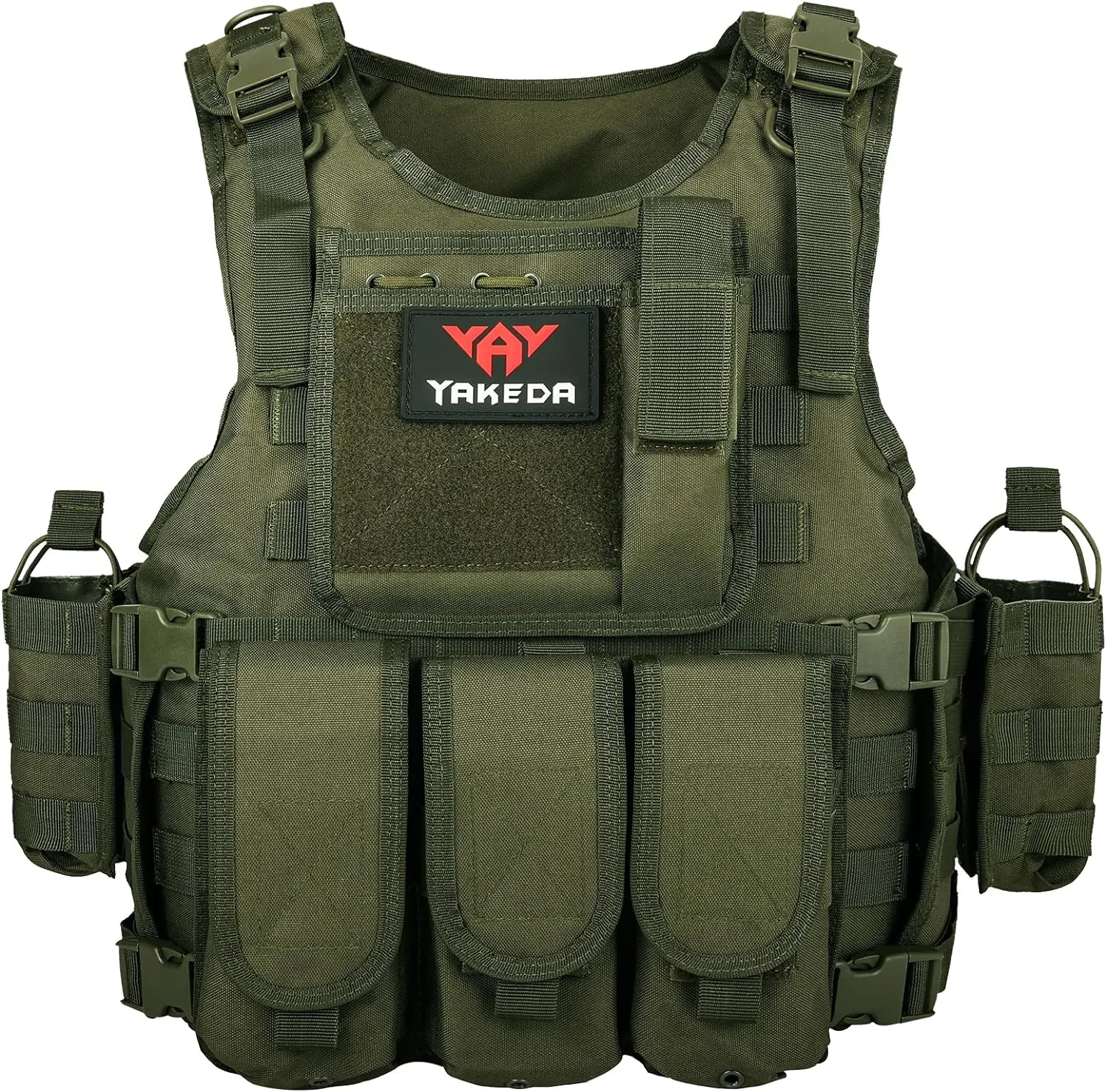 YAKEDA Adjustable Tactical Airsoft Training Vest | Camping, Fishing, Hunting,Gift for Halloween and New Year