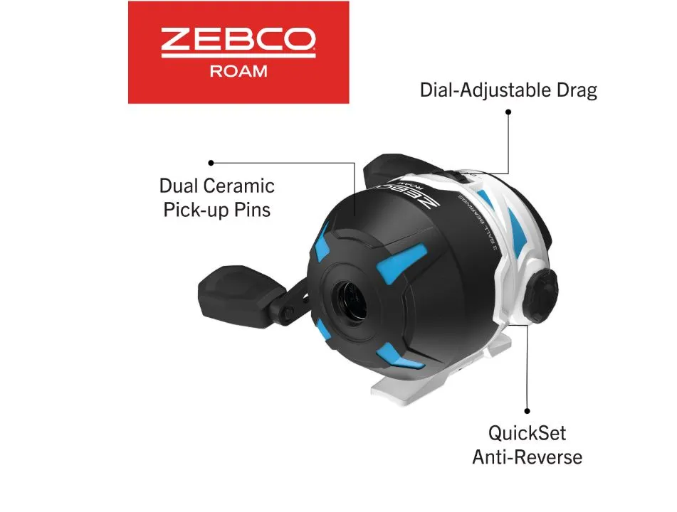 Zebco - Roam Blue Spincast Reel 10#, 3BB
